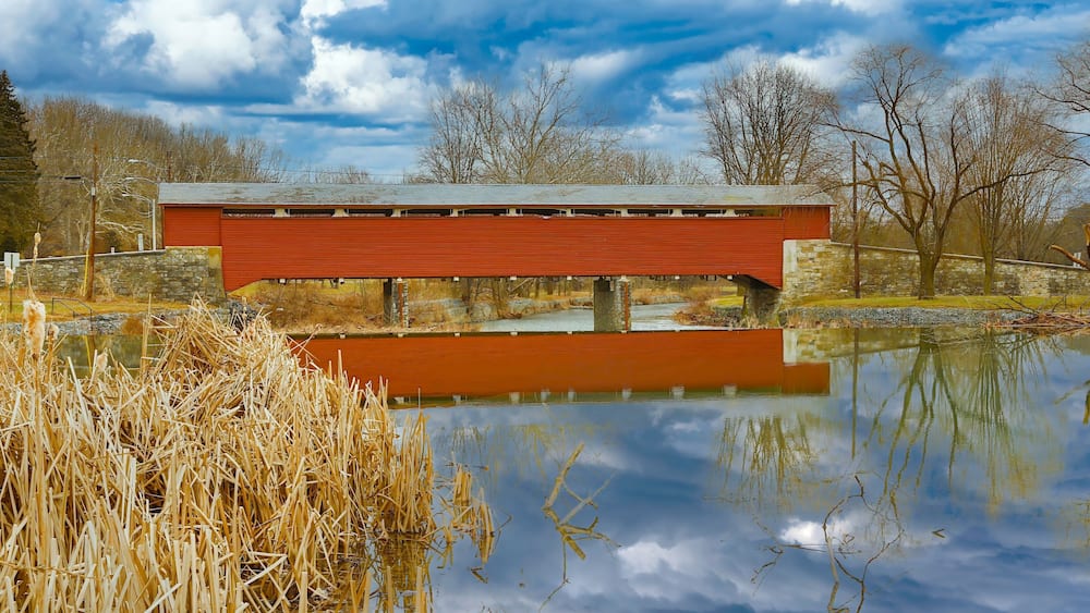 Guth's historic Covered Bridge, eastern PA