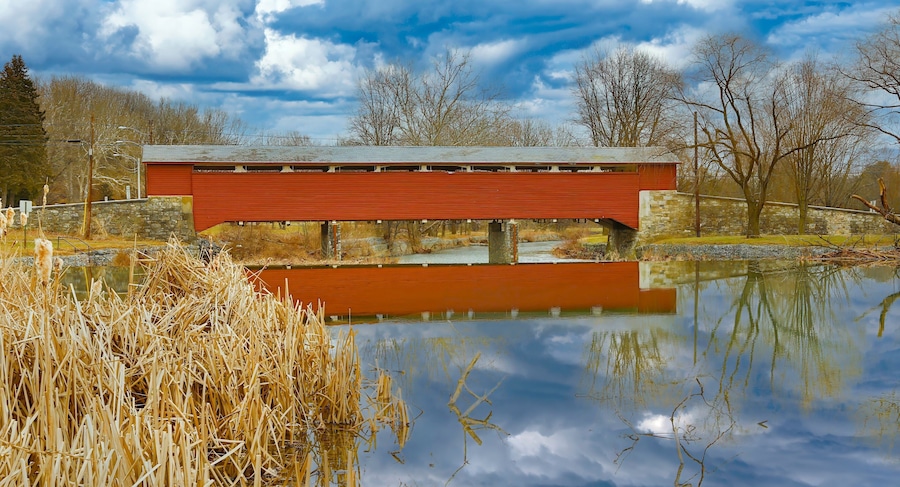 Guth's historic Covered Bridge, eastern PA