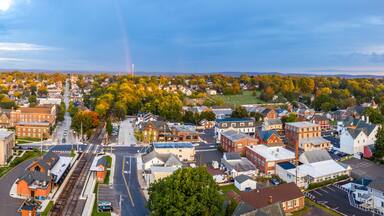 Aerial Sunrise in Souderton, PA