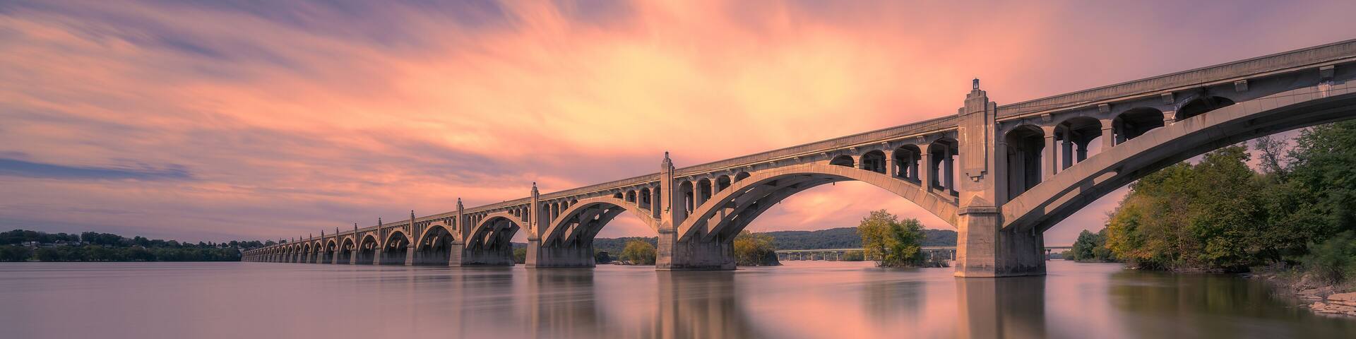 Columbia–Wrightsville Bridge, PA. | Veterans Memorial Bridge