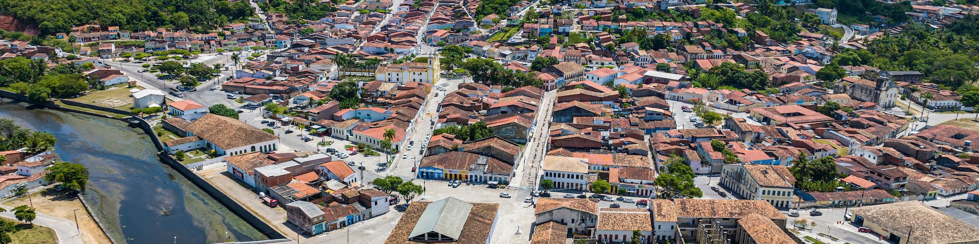 Aerial of Laranjeiras, Sergipe, Brazil