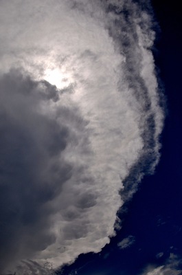 The eye of the guy as totality approaches.