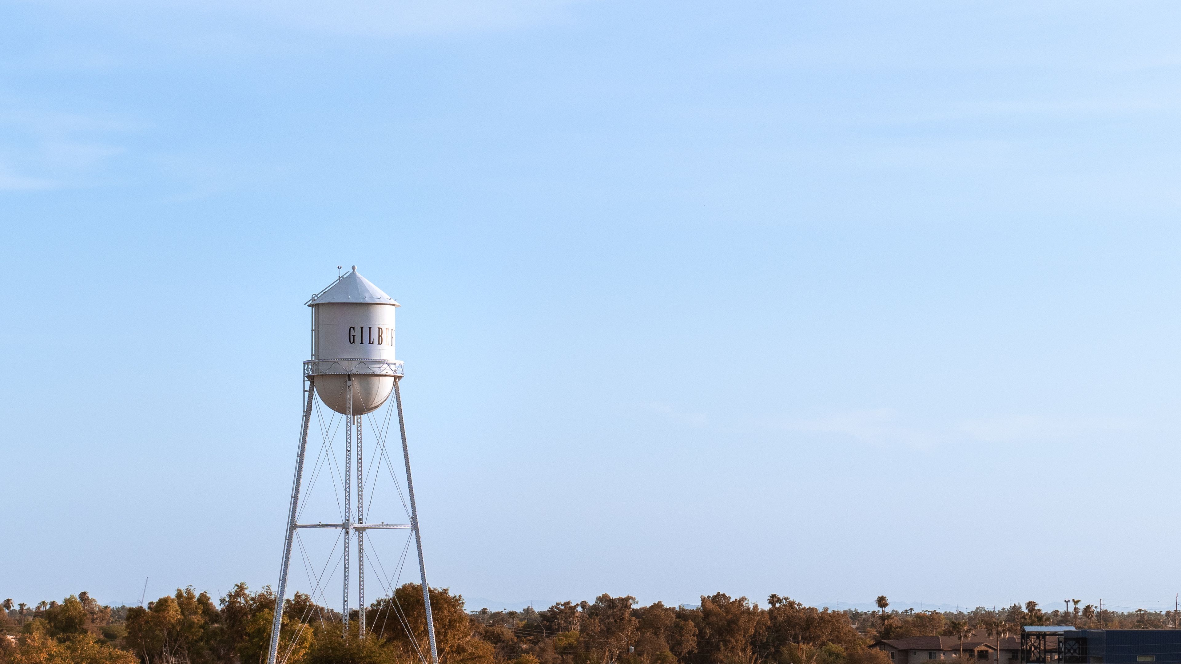 water tower in the countryside