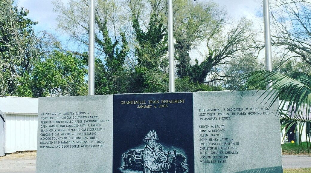 Because of this accident back on 06 January 2005, much of Graniteville's industry was shut down and many jobs were lost.
https://en.wikipedia.org/wiki/Graniteville%2C_South_Carolina%2C_train_crash