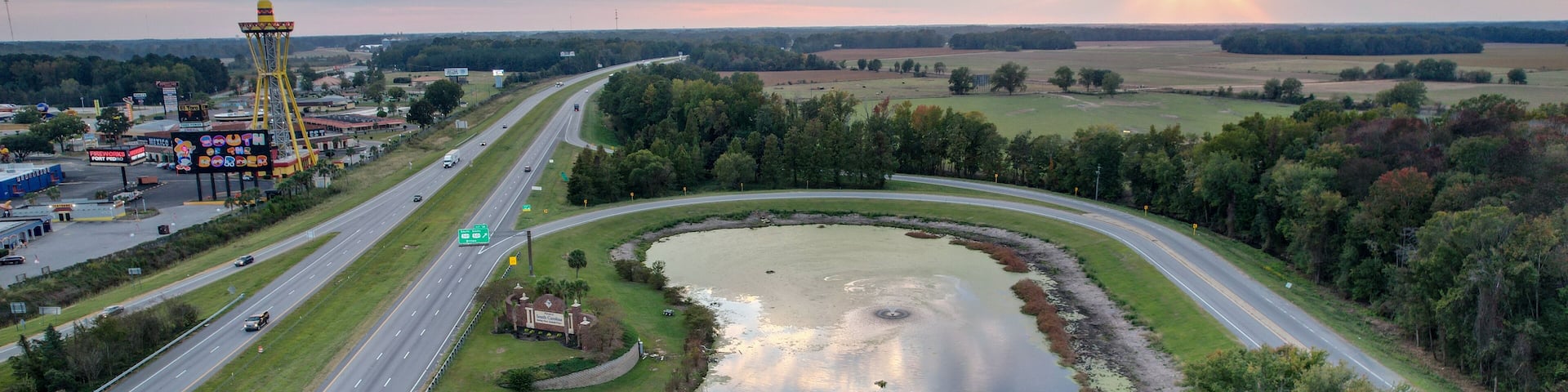 Interstate 95, North Carolina / South Carolina border