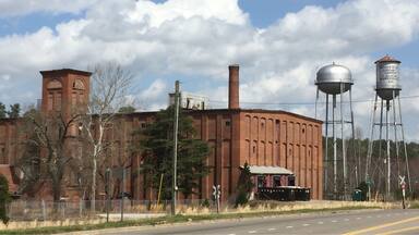 Old abandoned factory. Part of old town warrenville