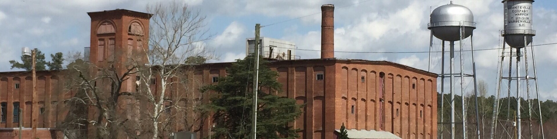Old abandoned factory. Part of old town warrenville