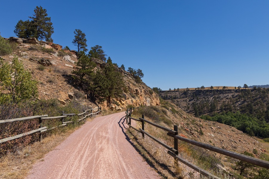 The George S. Mickelson Trail near Edgemont, South Dakota