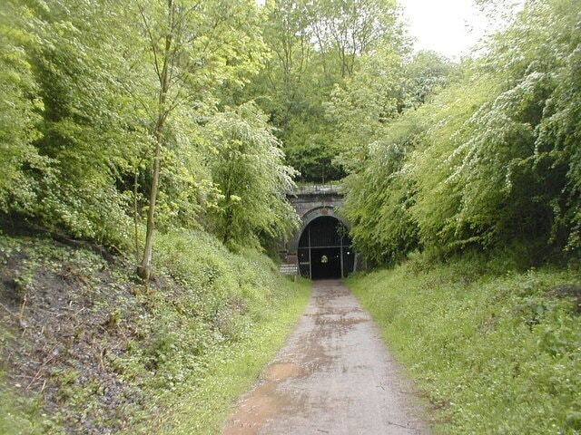 Gt Oxendon Tunnel on National Cycleway No 6 It's far safer to get off your bike & walk through this tunnel.
