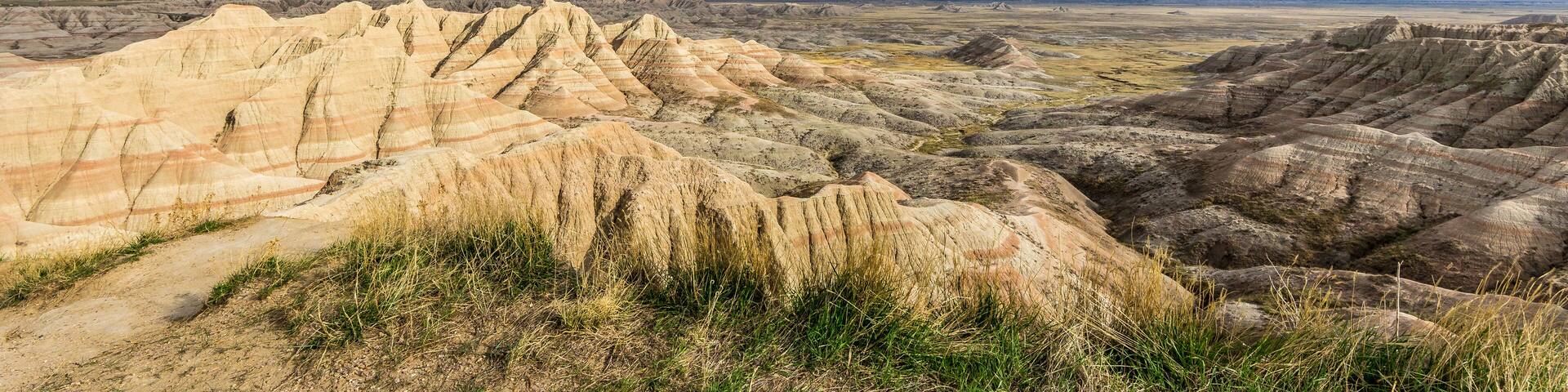 Beautiful view of Badlands National Park in South Dakota
