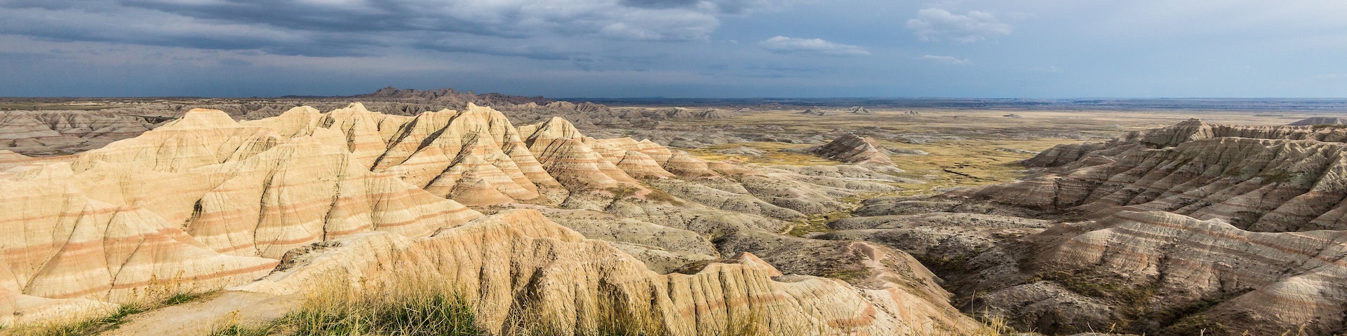 Beautiful view of Badlands National Park in South Dakota