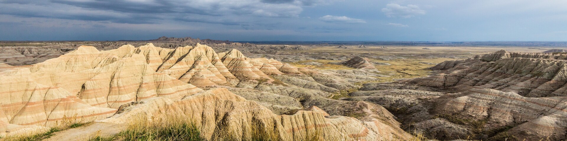 Beautiful view of Badlands National Park in South Dakota