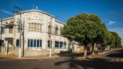City Hall Building in Viradouro, São Paulo, Brazil