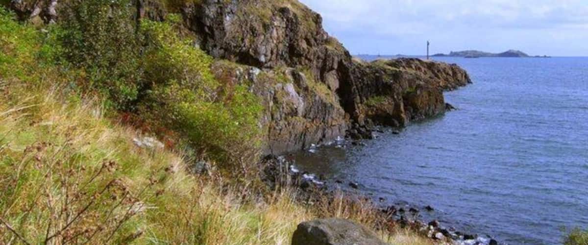 Downing Point From Fife Coastal Path at the end of Bathing House Wood.
