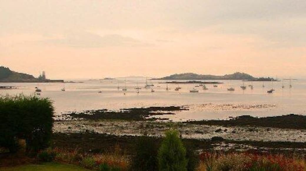 Islands of the Forth. Inchcolm from the Coastal Path, Donibristle Point, The Wynd. Long Craig and Haystack Rocks shown in front of Inchcolm. Inchmickery, far right. Braefoot Gas Terminal, far left. 8am Bigger pic? http://www.mgkscot.com/pieman/pieman's_digital_pic_of_scotland/pan/2005-08-18_003_NT-161-829-GB.jpg