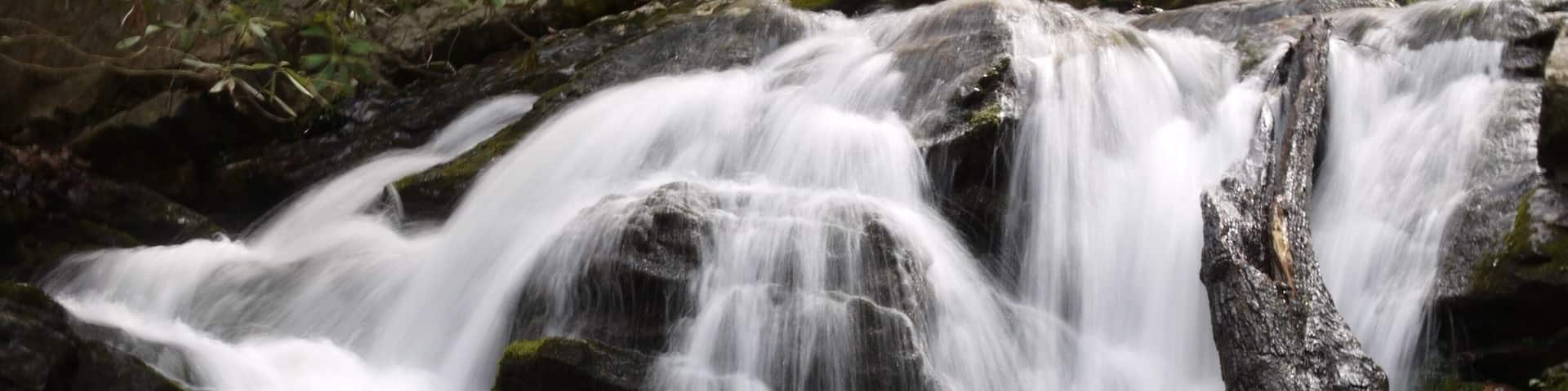 Waterfall on the Gee Creek Trail in the Hiwassee Ocoee State Park.
