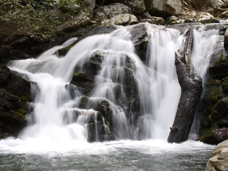 Waterfall on the Gee Creek Trail in the Hiwassee Ocoee State Park.