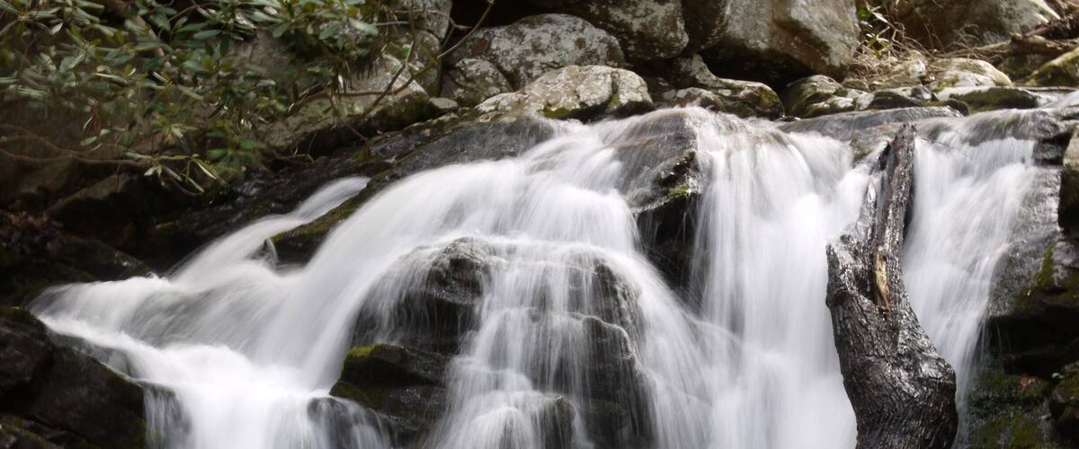 Waterfall on the Gee Creek Trail in the Hiwassee Ocoee State Park.