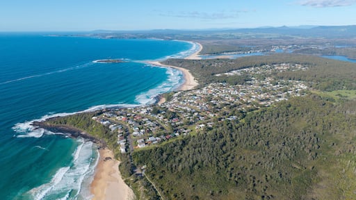 The New South Wales south coast town of town Manyana and Bendalong beach.