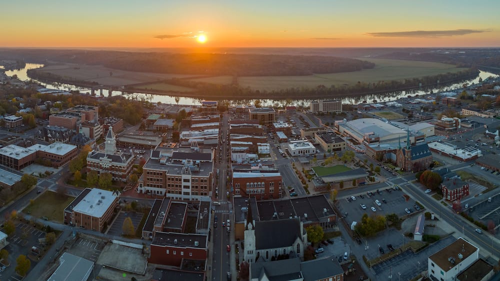 Clarksville Tennessee Aerial