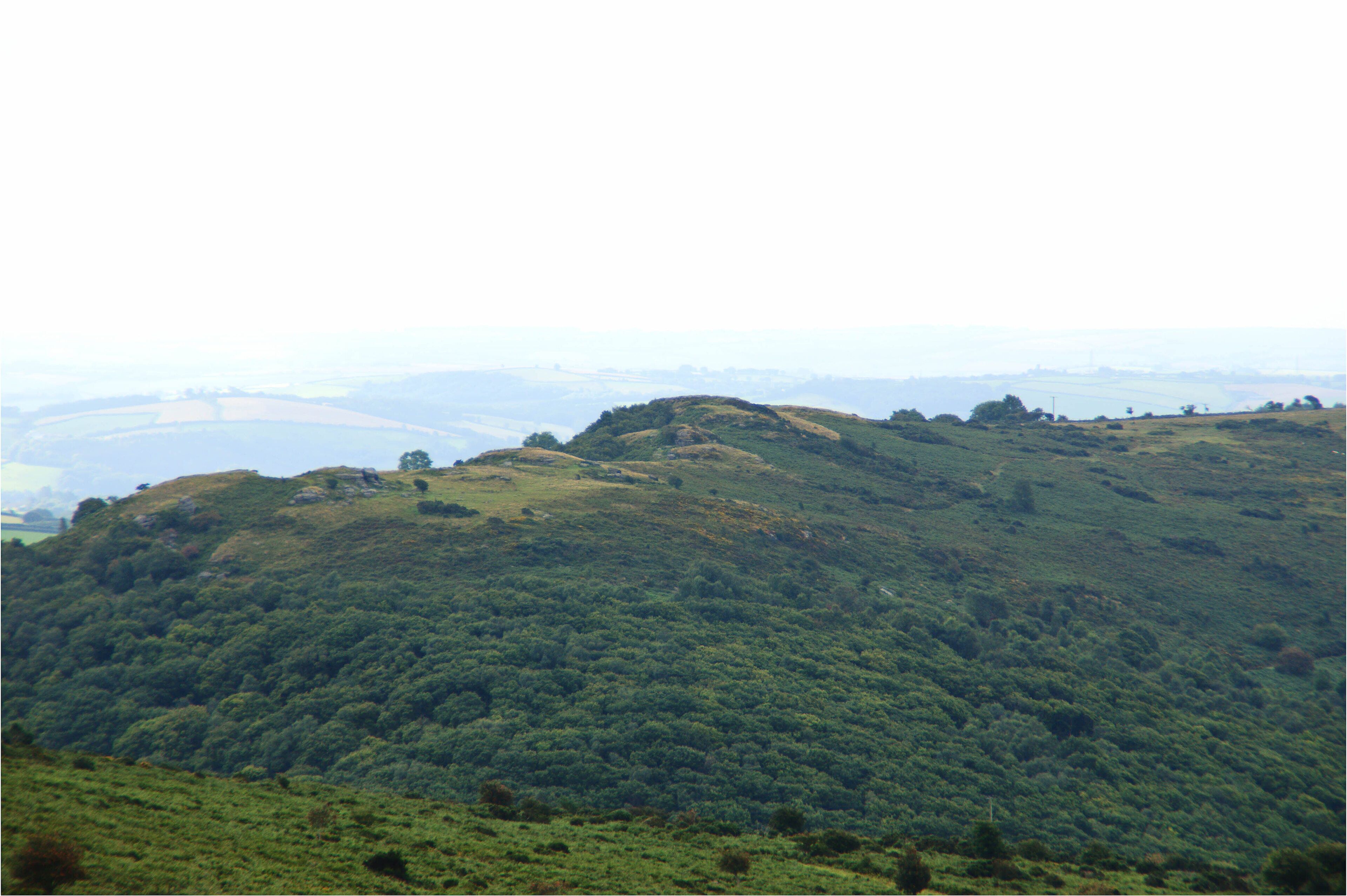 Bench Tor from the eastern side of the River Dart Dartmoor.
