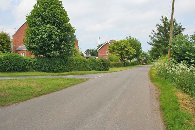 New Cottages, Hallington near Louth. Not so new when you look at them closely, probably Edwardian!
