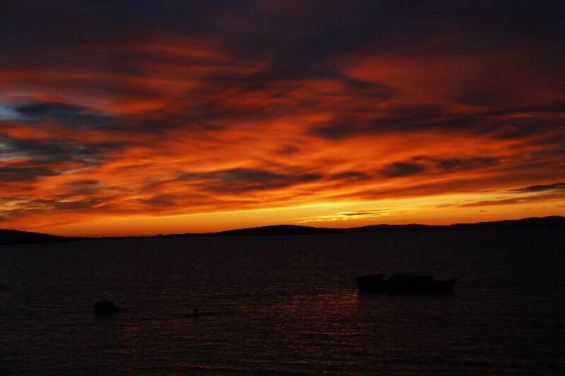 Sunset over The Empire Seaman Not a bad evening. No Photoshop: pure nature.