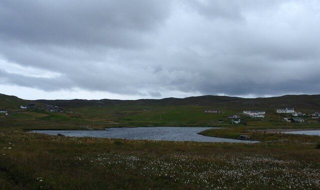 Loch and beach at Urafirth