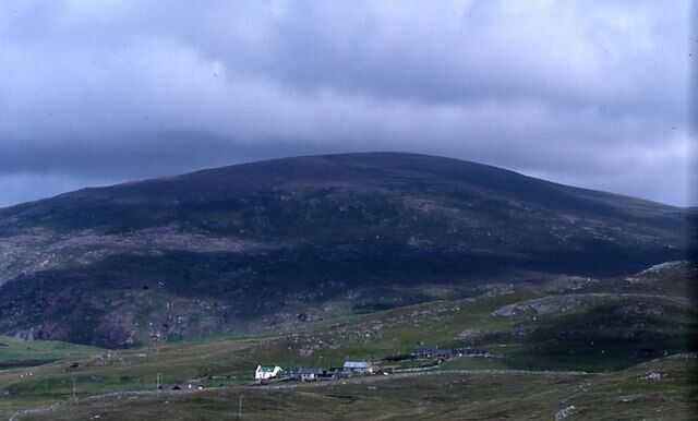 Upper Urafirth With Ronas Hill looming in the background.