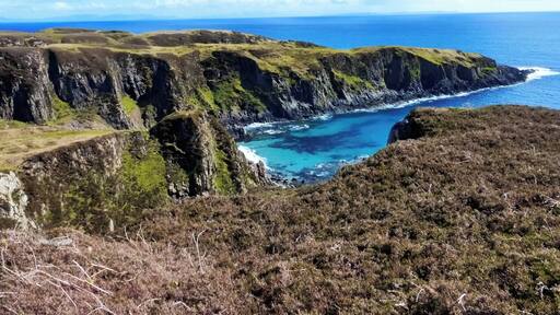Isolated sandy beaches, spot eagles hovering above the cliffs.