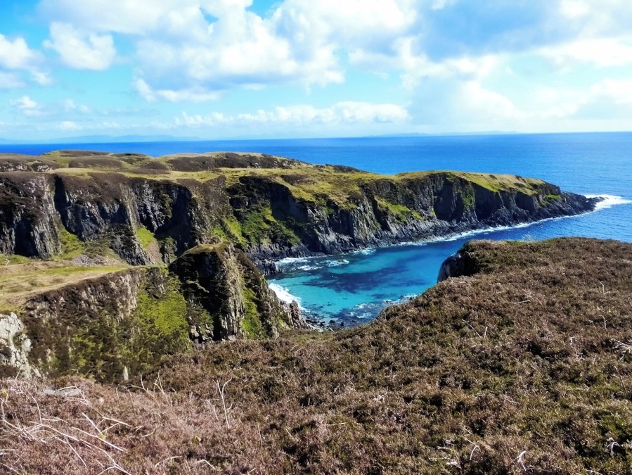 Isolated sandy beaches, spot eagles hovering above the cliffs.