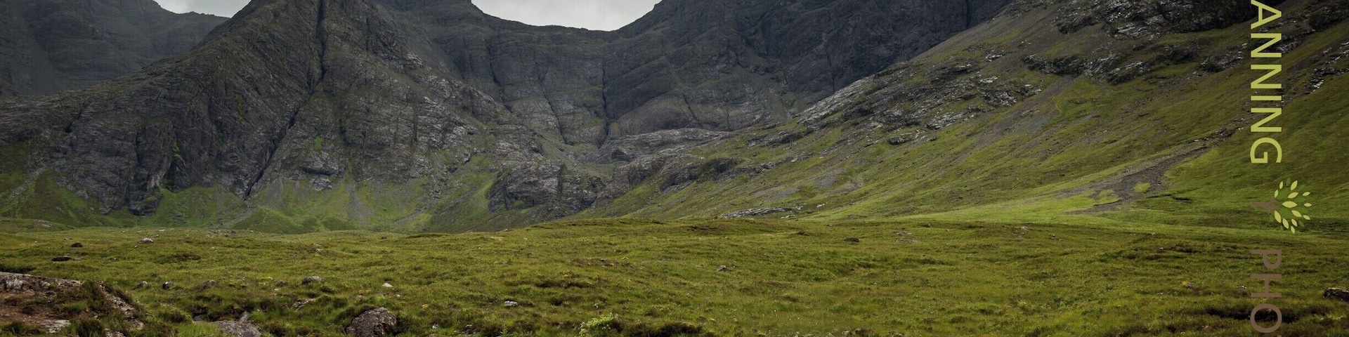 The Fairy Pools near Glenbrittle at the foot of the Black Cuillin Mountains on the Isle of Skye in the Highlands of Scotland. Very busy attraction but oh so beautiful to see.....walk along the path beside the falls and meandering river and enjoy this stunning location. Free admission is a bonus but watch the slippery rocks and steep climb back to the car, it's a bit of a killer! Perhaps partake in a coffee from Cuillin Coffee Van in the carpark when you're done.