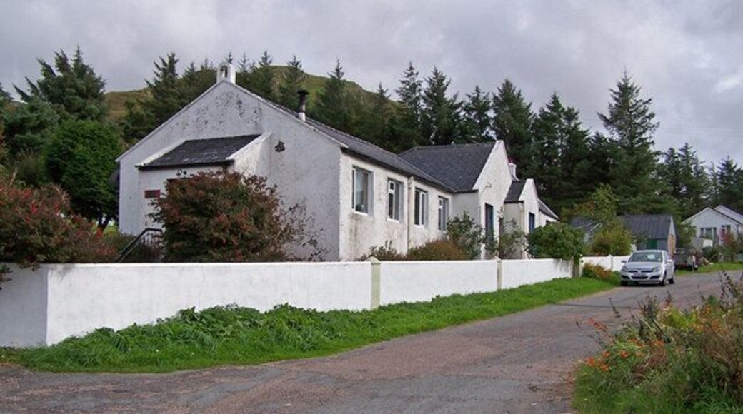 Former church and manse Located in Portnalong. Now a private residence.