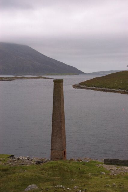 The old chimney, Bunavoneadar Whaling Station