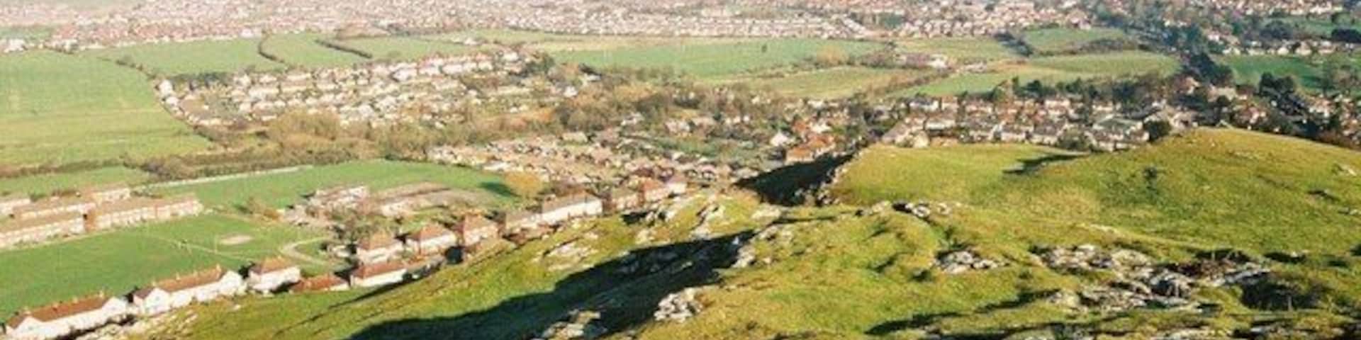 Prestatyn: view over town from Dyserth A great view on a crisp, sunny February morning.