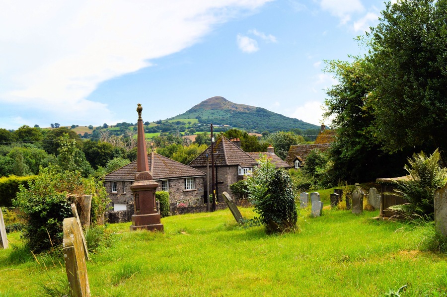 The churchyard, Llanfihangel Crucorney