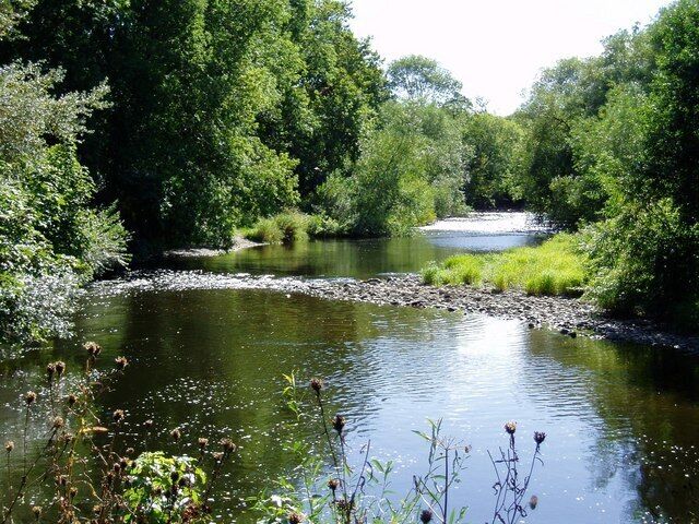 The historic Ford at Montgomery (Welsh = Rhyd Chwima = the swift ford), near to Garthmyl, Powys, Great Britain. The ford from England to mid Wales across the River Severn used for at least 2000 years (until c1886). The main meeting place between the representatives of King Henry 3 and Llywelyn ap Gruffudd, last Welsh Prince of Wales, in the mid 13th century. Where the Treaty of Montgomery, granting Wales considerable autonomy, was signed on 29th Sept 1267......and much else!