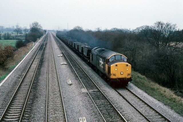 Coal empties head west Coal empties from Llanwern steel works head back to Port Talbot on a grey dull winter's day. The train is photographed on the levels nr Wentlooge. This flow of imported coal no longer runs as there are no blast furnaces at Llanwern steel works anymore.