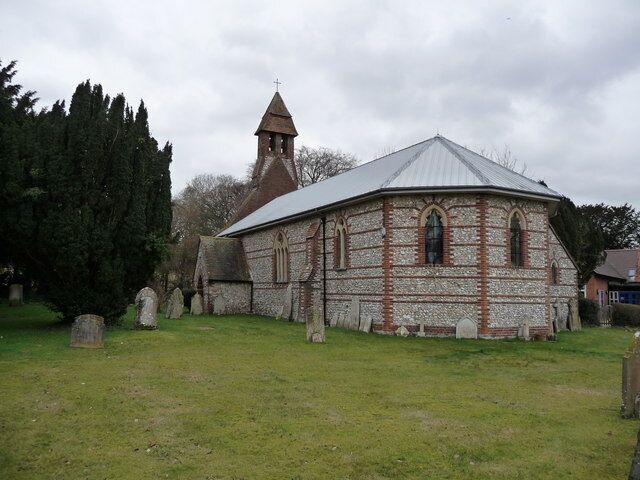 Hatherden - Christ Church A typical flint and brick church common to this part of Hampshire.