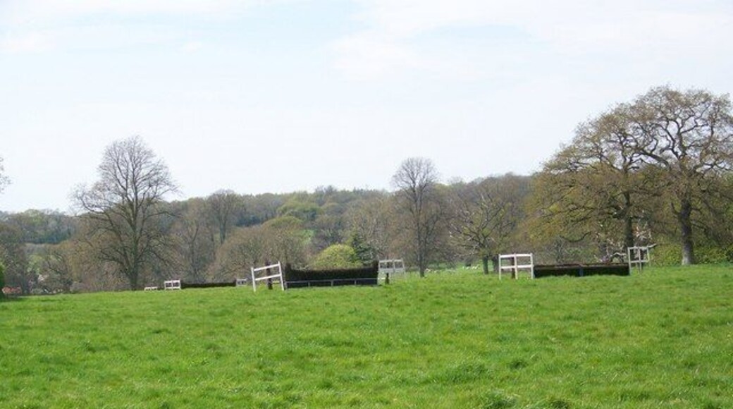 Practice fences near Wildhern In a field near the village is a series of national hunt style practice fences.