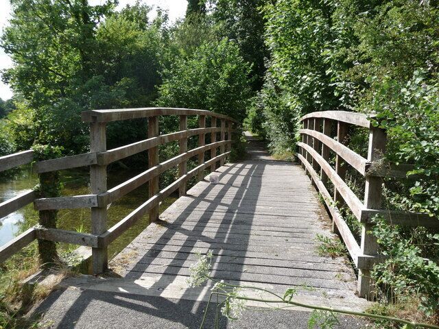 Longparish - Footbridge Footbridge next to the ford.