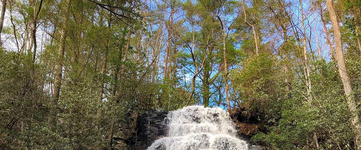 Benton Falls, located in Reliance, Tennessee are beyond words! The sun reflects off of these falls and creates beautiful little rainbows! It’s a short hike to get down to the falls. If you have a dog, its a dog friendly site! Watch your step if it’s wet! You will slip! This #Adventure was worth the trip and this great shot captures the beauty of this place!