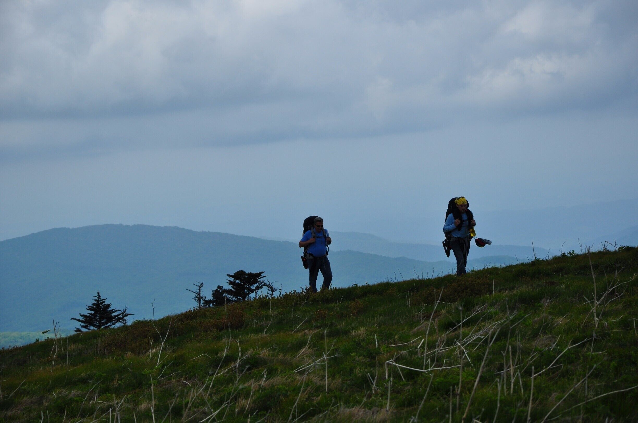 Hiking the Appalachian Trail.