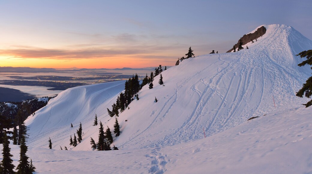 Mt. Seymour First Pump Peak winter sunrise, Vancouve