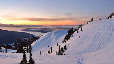 Mt. Seymour First Pump Peak winter sunrise, Vancouve