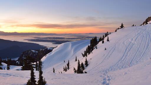 Mt. Seymour First Pump Peak winter sunrise, Vancouve