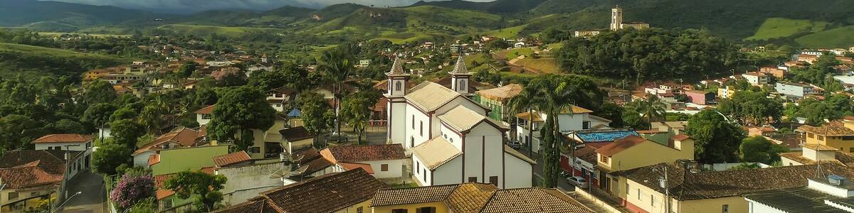 Aerial imagery of Conceição do Mato Dentro
