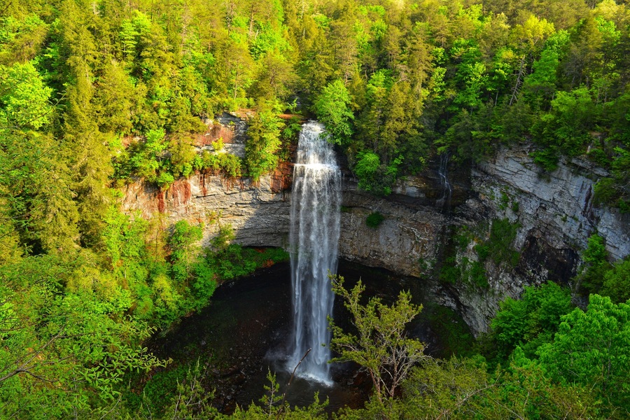 The park's namesake is the 256-foot (78 m) Fall Creek Falls, the highest free-fall waterfall east of the Mississippi River.