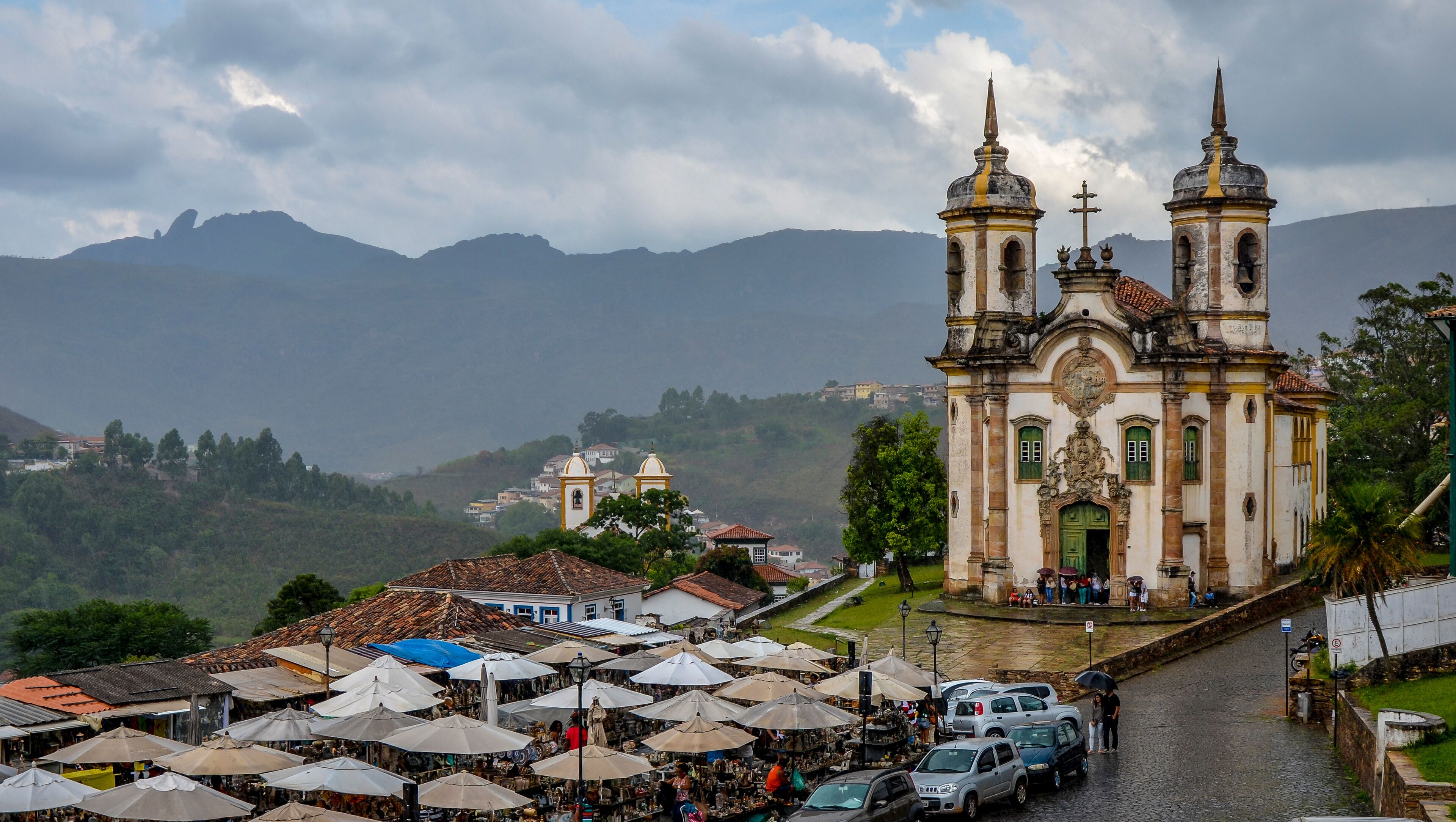 OURO PRETO , BRAZIL .Brazilian journey.View of St. Francis of Assis.