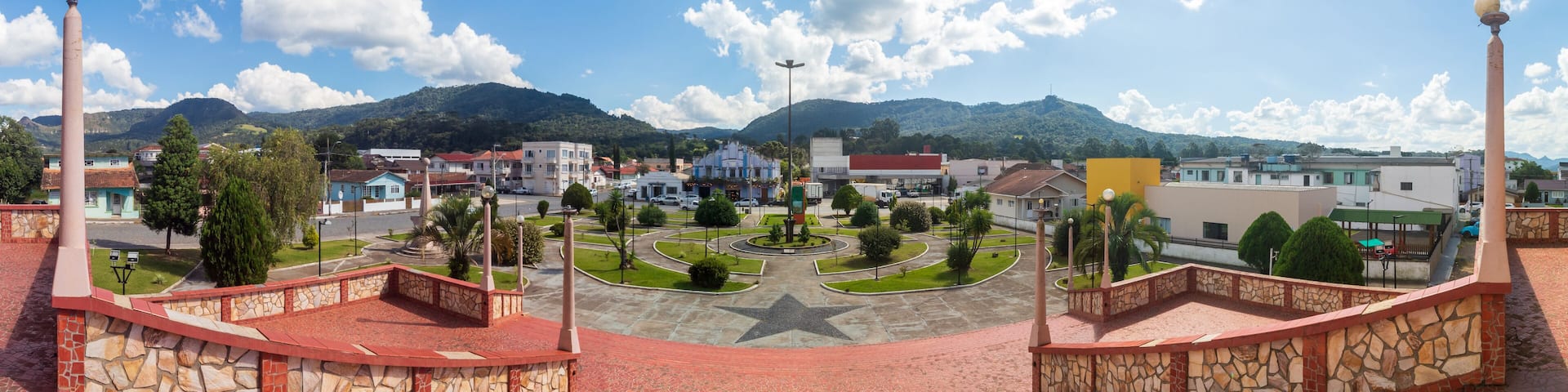 panorâmica do centro de Urubici Serra Catarinense Serra Geral Santa Catarina Brasil